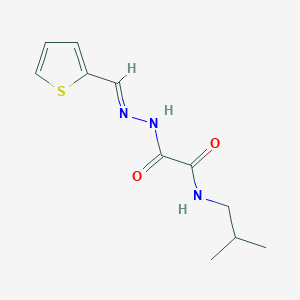 molecular formula C11H15N3O2S B3848785 N-isobutyl-2-oxo-2-[2-(2-thienylmethylene)hydrazino]acetamide 