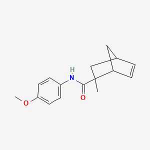 molecular formula C16H19NO2 B3848815 N-(4-methoxyphenyl)-2-methylbicyclo[2.2.1]hept-5-ene-2-carboxamide 