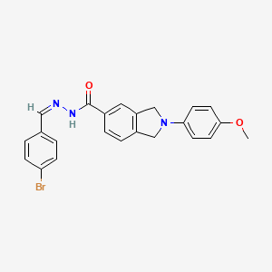 molecular formula C23H20BrN3O2 B3848833 N'-(4-bromobenzylidene)-2-(4-methoxyphenyl)-5-isoindolinecarbohydrazide 