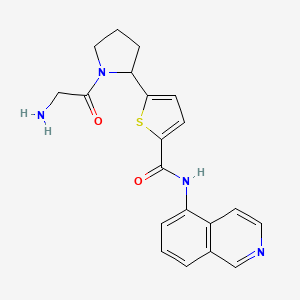 molecular formula C20H20N4O2S B3848861 5-(1-glycyl-2-pyrrolidinyl)-N-5-isoquinolinyl-2-thiophenecarboxamide 