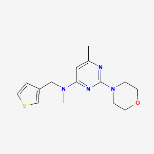molecular formula C15H20N4OS B3848868 N,6-dimethyl-2-morpholin-4-yl-N-(3-thienylmethyl)pyrimidin-4-amine 
