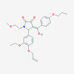 5-[4-(allyloxy)-3-ethoxyphenyl]-3-hydroxy-1-(2-methoxyethyl)-4-(4-propoxybenzoyl)-1,5-dihydro-2H-pyrrol-2-one