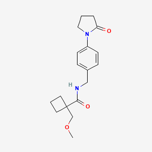 molecular formula C18H24N2O3 B3849044 1-(methoxymethyl)-N-[4-(2-oxopyrrolidin-1-yl)benzyl]cyclobutanecarboxamide 