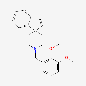 molecular formula C22H25NO2 B3849071 1'-(2,3-dimethoxybenzyl)spiro[indene-1,4'-piperidine] 