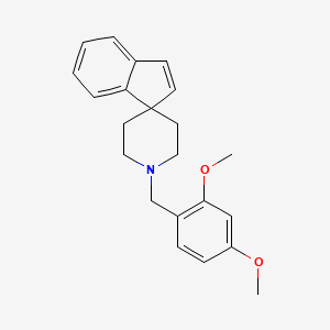molecular formula C22H25NO2 B3849084 1'-(2,4-dimethoxybenzyl)spiro[indene-1,4'-piperidine] 