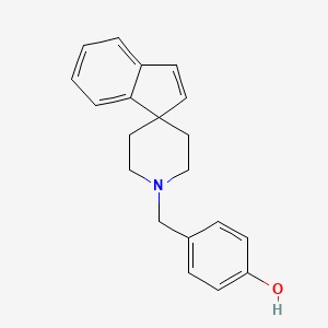 molecular formula C20H21NO B3849085 4-(1'H-spiro[indene-1,4'-piperidin]-1'-ylmethyl)phenol 