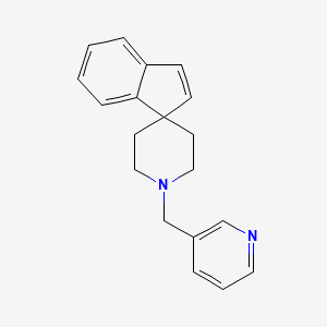 molecular formula C19H20N2 B3849091 1'-(3-pyridinylmethyl)spiro[indene-1,4'-piperidine] 
