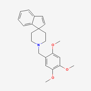 molecular formula C23H27NO3 B3849096 1'-(2,4,5-trimethoxybenzyl)spiro[indene-1,4'-piperidine] 