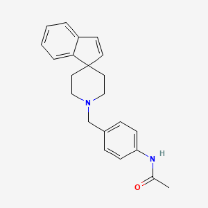 molecular formula C22H24N2O B3849102 N-[4-(1'H-spiro[indene-1,4'-piperidin]-1'-ylmethyl)phenyl]acetamide 