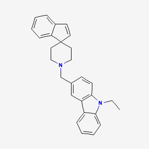 molecular formula C28H28N2 B3849106 1'-[(9-ethyl-9H-carbazol-3-yl)methyl]spiro[indene-1,4'-piperidine] 