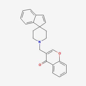 molecular formula C23H21NO2 B3849111 3-(1'H-spiro[indene-1,4'-piperidin]-1'-ylmethyl)-4H-chromen-4-one 