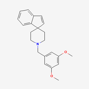 molecular formula C22H25NO2 B3849143 1'-(3,5-dimethoxybenzyl)spiro[indene-1,4'-piperidine] 