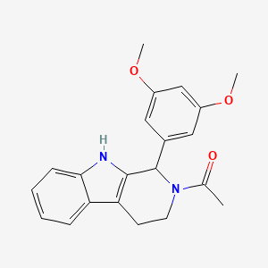 molecular formula C21H22N2O3 B3849162 2-acetyl-1-(3,5-dimethoxyphenyl)-2,3,4,9-tetrahydro-1H-beta-carboline 