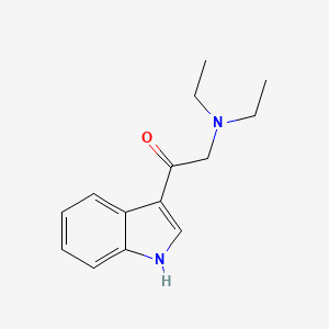 molecular formula C14H18N2O B3849166 2-(diethylamino)-1-(1H-indol-3-yl)ethanone CAS No. 92292-25-6