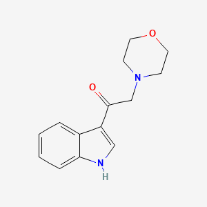 molecular formula C14H16N2O2 B3849178 1-(1H-indol-3-yl)-2-(4-morpholinyl)ethanone CAS No. 30256-74-7