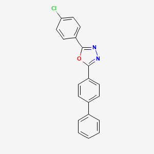 molecular formula C20H13ClN2O B3849212 2-(4-biphenylyl)-5-(4-chlorophenyl)-1,3,4-oxadiazole 