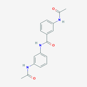molecular formula C17H17N3O3 B3849272 3-(acetylamino)-N-[3-(acetylamino)phenyl]benzamide 