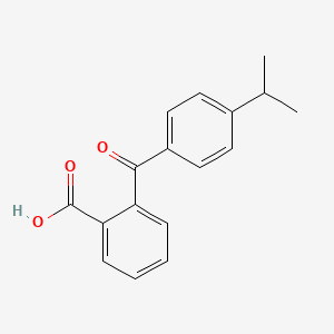 molecular formula C17H16O3 B3849279 2-(4-isopropylbenzoyl)benzoic acid CAS No. 7471-33-2