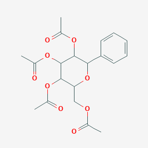 molecular formula C20H24O9 B3849310 2,3,4,6-tetra-O-acetyl-1,5-anhydro-1-phenylhexitol 