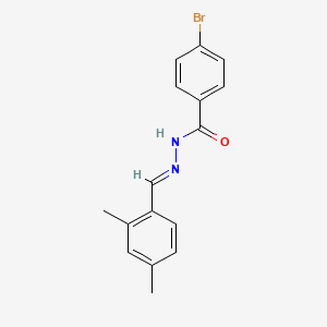 molecular formula C16H15BrN2O B3849317 4-bromo-N'-(2,4-dimethylbenzylidene)benzohydrazide 