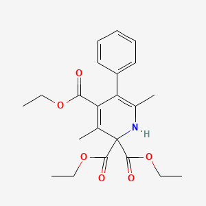 molecular formula C22H27NO6 B3849358 triethyl 3,6-dimethyl-5-phenyl-2,2,4(1H)-pyridinetricarboxylate 