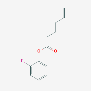molecular formula C12H13FO2 B3849396 2-fluorophenyl 5-hexenoate 