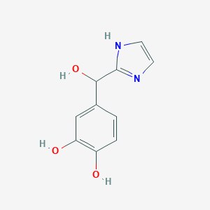 molecular formula C10H10N2O3 B038494 2-(3,4,alpha-Trihydroxybenzyl)-1H-imidazole CAS No. 116218-74-7