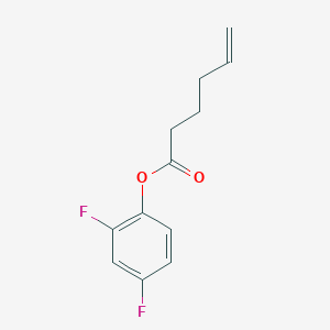 molecular formula C12H12F2O2 B3849404 2,4-difluorophenyl 5-hexenoate 