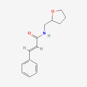 molecular formula C14H17NO2 B3849407 3-phenyl-N-(tetrahydro-2-furanylmethyl)acrylamide 