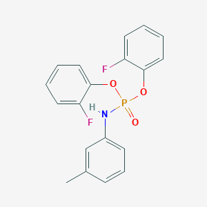 molecular formula C19H16F2NO3P B3849408 bis(2-fluorophenyl) (3-methylphenyl)amidophosphate 