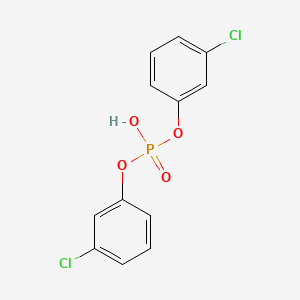 molecular formula C12H9Cl2O4P B3849411 bis(3-chlorophenyl) hydrogen phosphate CAS No. 79850-87-6