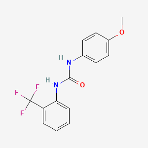 molecular formula C15H13F3N2O2 B3849413 N-(4-methoxyphenyl)-N'-[2-(trifluoromethyl)phenyl]urea 