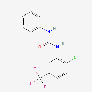 molecular formula C14H10ClF3N2O B3849421 N-[2-chloro-5-(trifluoromethyl)phenyl]-N'-phenylurea 