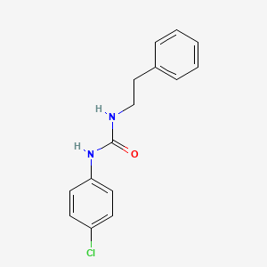molecular formula C15H15ClN2O B3849429 N-(4-chlorophenyl)-N'-(2-phenylethyl)urea 