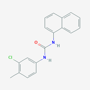 molecular formula C18H15ClN2O B3849442 N-(3-chloro-4-methylphenyl)-N'-1-naphthylurea 
