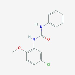 molecular formula C14H13ClN2O2 B3849449 N-(5-chloro-2-methoxyphenyl)-N'-phenylurea 