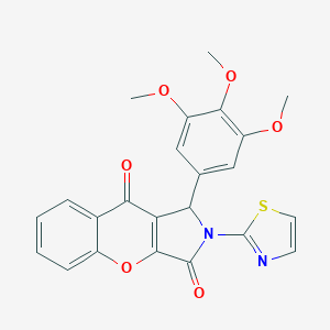 2-(1,3-Thiazol-2-yl)-1-(3,4,5-trimethoxyphenyl)-1,2-dihydrochromeno[2,3-c]pyrrole-3,9-dione