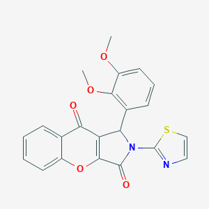 1-(2,3-Dimethoxyphenyl)-2-(1,3-thiazol-2-yl)-1,2-dihydrochromeno[2,3-c]pyrrole-3,9-dione