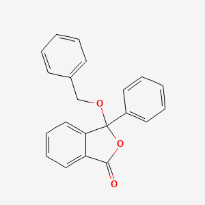 molecular formula C21H16O3 B3849504 3-(benzyloxy)-3-phenyl-2-benzofuran-1(3H)-one 