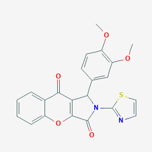 1-(3,4-Dimethoxyphenyl)-2-(1,3-thiazol-2-yl)-1,2-dihydrochromeno[2,3-c]pyrrole-3,9-dione