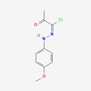molecular formula C10H11ClN2O2 B3849543 N-(4-甲氧基苯基)-2-氧代丙烷腙酰氯 