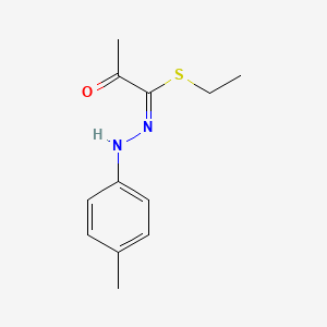 molecular formula C12H16N2OS B3849551 ethyl N-(4-methylphenyl)-2-oxopropanehydrazonothioate 