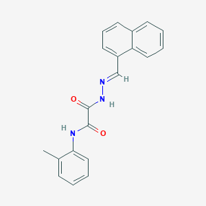 molecular formula C20H17N3O2 B3849579 N-(2-methylphenyl)-2-[2-(1-naphthylmethylene)hydrazino]-2-oxoacetamide 