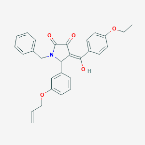 molecular formula C29H27NO5 B384958 5-[3-(allyloxy)phenyl]-1-benzyl-4-(4-ethoxybenzoyl)-3-hydroxy-1,5-dihydro-2H-pyrrol-2-one 
