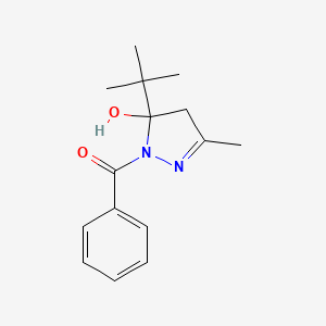1-benzoyl-5-tert-butyl-3-methyl-4,5-dihydro-1H-pyrazol-5-ol