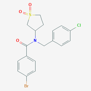 4-bromo-N-(4-chlorobenzyl)-N-(1,1-dioxidotetrahydro-3-thienyl)benzamide