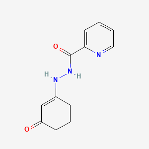 molecular formula C12H13N3O2 B3849598 N'-(3-oxo-1-cyclohexen-1-yl)-2-pyridinecarbohydrazide 