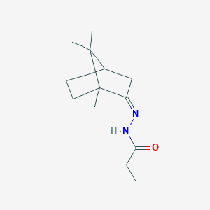 2-methyl-N'-(1,7,7-trimethylbicyclo[2.2.1]hept-2-ylidene)propanohydrazide