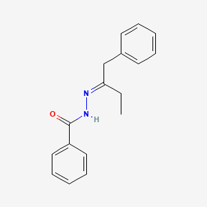 molecular formula C17H18N2O B3849619 N'-(1-benzylpropylidene)benzohydrazide 