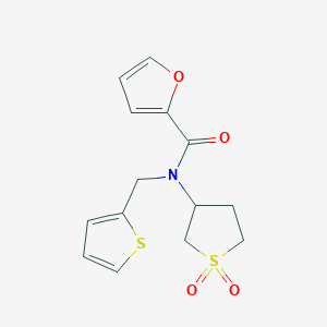 molecular formula C14H15NO4S2 B384965 N-(1,1-dioxidotetrahydro-3-thienyl)-N-(2-thienylmethyl)-2-furamide CAS No. 578734-01-7